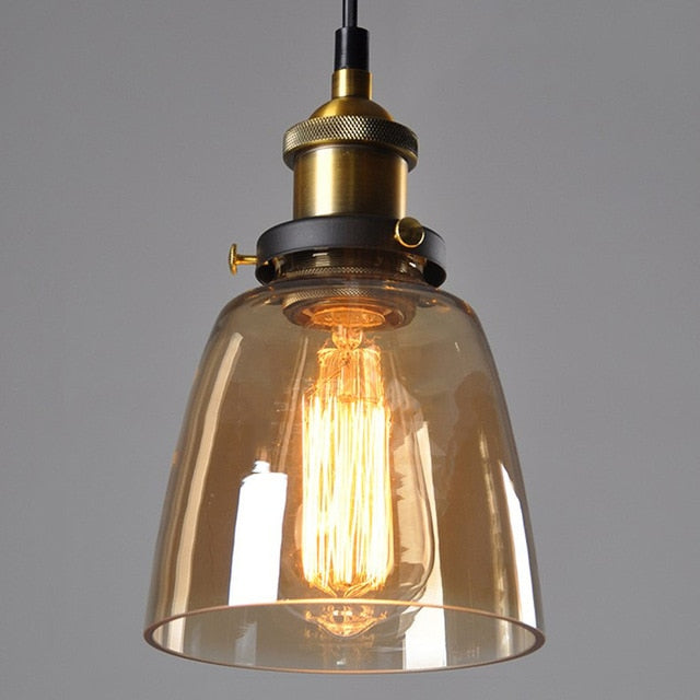 Vintage Pendant Lights Glass