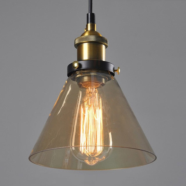 Vintage Pendant Lights Glass