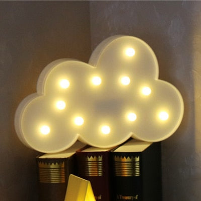 Lovely Cloud Star Moon lamp