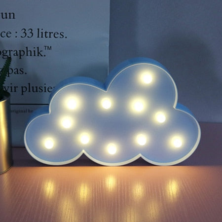 Lovely Cloud Star Moon lamp