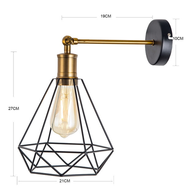 Vintage Cage Pendant Light